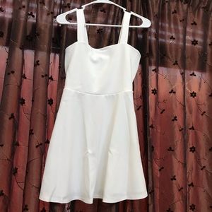 White Mini Skater Dress